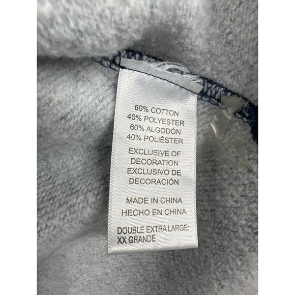 Tommy Bahama Men's Sweater Sz XXL Colorblocked Blue/Gray Pull-Over Cotton Blend - Picture 6 of 11